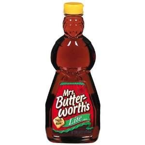 Mrs. Butterworths Lite Syrup, 24 oz (Pack of 6)  Grocery 