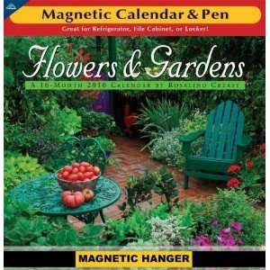   Flowers & Gardens 2010 Small Magnetic Wall Calendar
