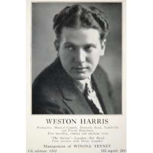  1930 Weston Harris Shrimp Winona Tenney Actor Ad 