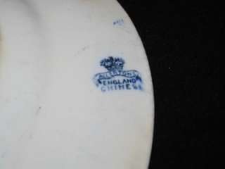 Allertons CHINESE Lunch Plate, Blue Transferware  