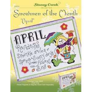  Snowmen of the Month April   Cross Stitch Pattern Arts 