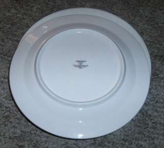 Farberware Alsace White Emboss Scrolls Dinner Plates  