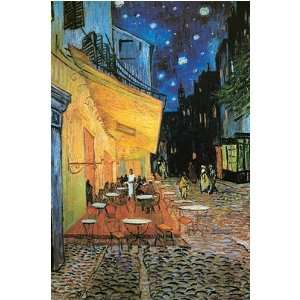 Cafe Terrace At Night (Detail) By Vincent Van Gogh Highest Quality Art 