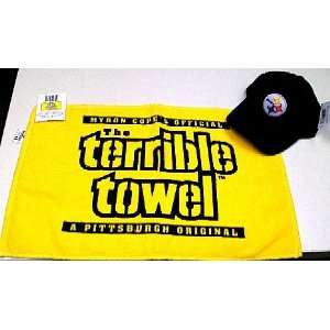   Steelers Black Hat and Terrible Towel Combo