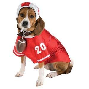  Rubies Football player costume for a dog