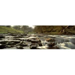  Arch Bridge Over a River, Stainforth Force, River Ribble 