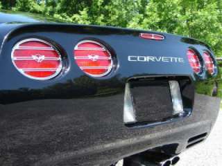 Chrome Corvette C5 Tailight Tail Light Louver Cover A++  