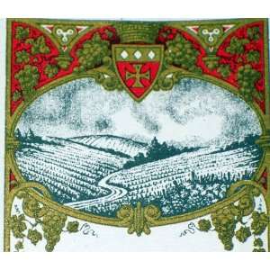 Incredible Litho Clos du Vallon (White Wine) Label, 1930 
