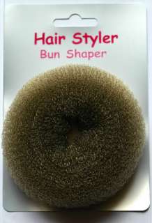 New BROWN Hair Bun Ring Donut Hair Styler Shaper  
