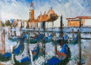 Italy Venice oil painting art 9x12 William Glass  