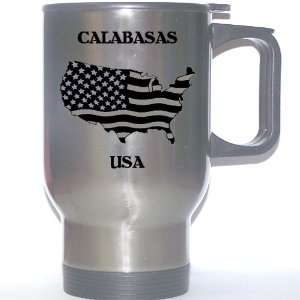  US Flag   Calabasas, California (CA) Stainless Steel Mug 