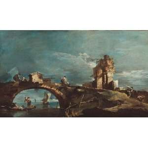   Francesco Lazzaro Guardi   24 x 14 inches   Capricc