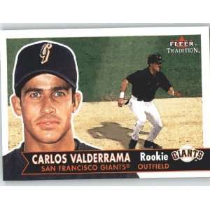  2001 Fleer Tradition #473 Carlos Valderrama RC   San 