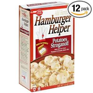 Betty Crocker Hamburger Helper Potatoes Stroganoff, 5 Ounce Boxes 