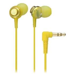  Audio Technica ATH CKL202 YL Yellow  Inner Ear Headphones 