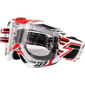   3450 Stealth Adult MX Motorcycle Goggles Eyewear   Red / One Size