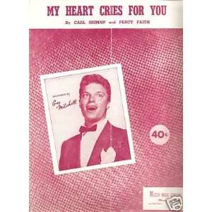  Sheet Music Guy Mitchell My Heart Cries For You 111 