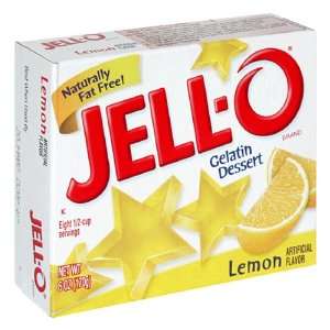 Jell O Lemon Gelatin Dessert 3 oz Grocery & Gourmet Food