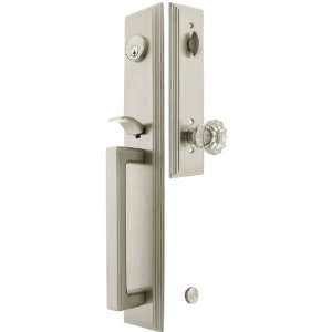 Melrose Style Tubular Handleset in Satin Nickel with Providence Knobs 