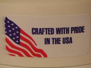CRAFTED WITH PRIDE MADE IN THE USA Stickers Labels 500/rl  