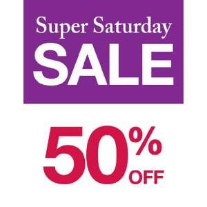 Super Saturday Sale Purple Red Sign