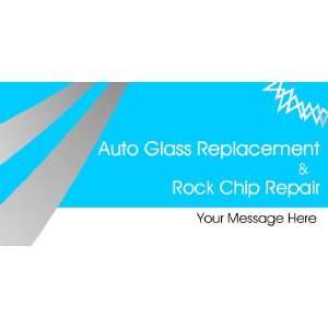  3x6 Vinyl Banner   Auto Glass Replacement Rock Chip Repair 