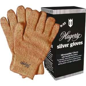  Hagerty 51667 Silver Gloves 1 Pair, Black