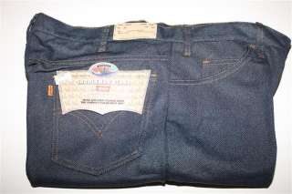 Vintage Levis Polyester Saddleman Jeans NWT Orange Tab  