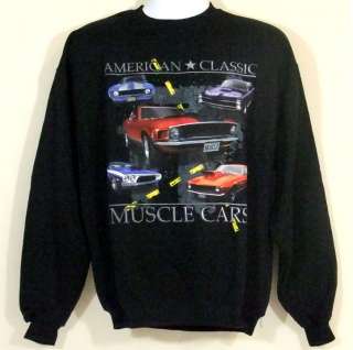 Sweatshirt American Classic Muscle Cars Racing L NWT  