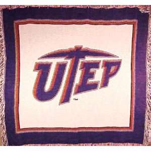  UTEP University of Texas at El Paso Throw Blanket