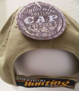 Bucks & Beer Bottle Opener Pop A Top Ball Cap Hat NWT  