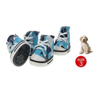  Como Cute Blue Army Camouflage Pet Dog Protective Boot 