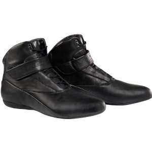   WP Mens Leather Sports Bike Racing Motorcycle Shoes   Black / Size 12