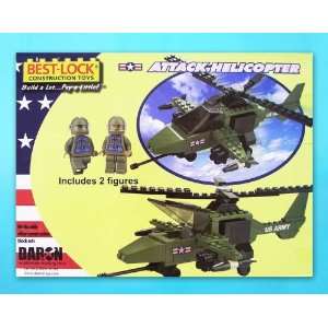  Piece Construction Toy 4 in 1 Set (2 pcs BL5561   Attack Helicopter 