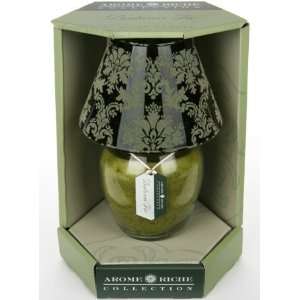  Arome Riche Jar Candle with Flocked Glass Shade   Balsam 