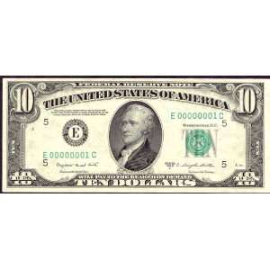   Uncirculated 1950 C Federal Reserve Note $10 Bill.Kansas City Bank