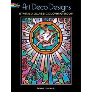  Art Deco Designs Stained Glass Coloring Book[ ART DECO DESIGNS 