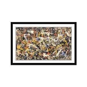   Pollock Framed Fine Art Decor Convergence Abstract Art