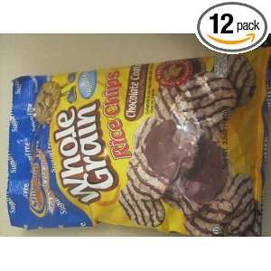   Chocolate Coated Whole Grain Rice Chips, 3.5 Ounce (Pack of 12