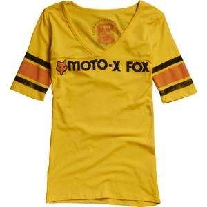  Fox Racing Womens Moto X Fox Football T Shirt   Small 