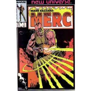   Mark Hazzard MERC (Comic) Nov. 1986, No. 1 Editor Jim Shooter Books