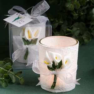  Stunning Calla Lily Design Candle Favors F6100 Quantity of 