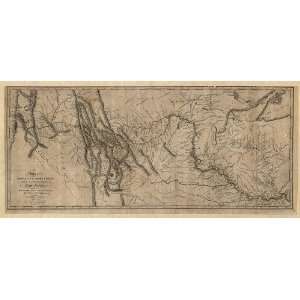 Antique Map of the Lewis and Clark Expedition (1814) by Samuel Lewis 