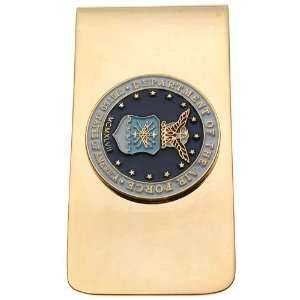  US Air Force Gold Plated Money Clip Jewelry