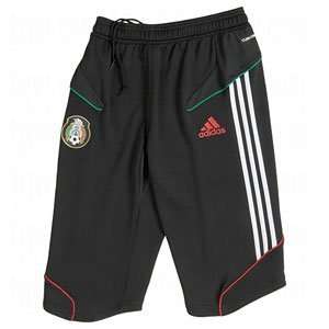  adidas Mens ClimaCool Mexico 3/4 Pants Black/White/Red 