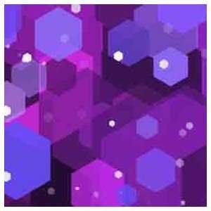  ArtScape 8 OS Purple Hexagons Pool Table Cloth Sports 
