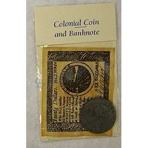  Replica Colonial Coin and Banknote Set 