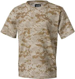 Code V   Youth Camouflage Camo Short Sleeve T Shirt   2206  