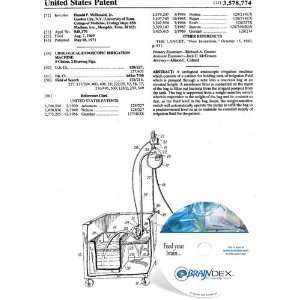  NEW Patent CD for UROLOGICAL ENDOSCOPIC IRRIGATION MACHINE 
