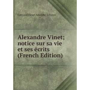   (French Edition) Edmond Henri Adolphe Scherer  Books